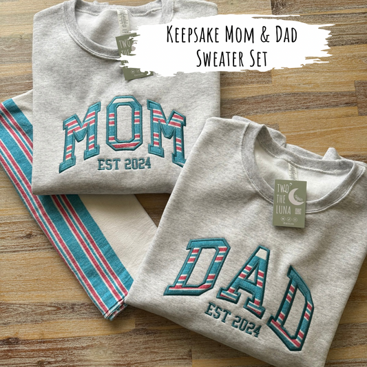 Custom Keepsake Mom & Dad SET